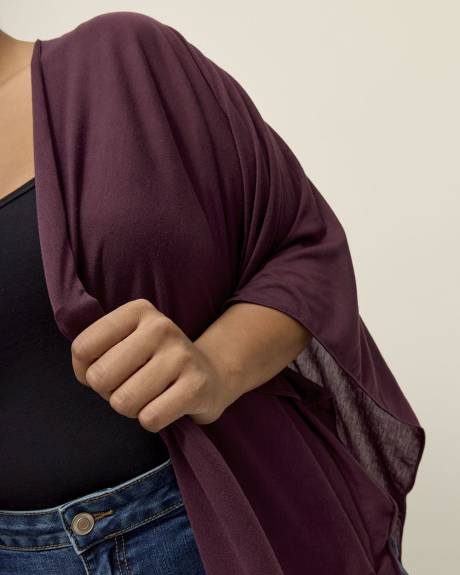 Cape en tricot léger