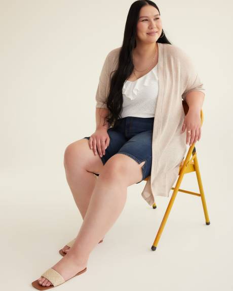 Camisole licou à volants avec fines bretelles