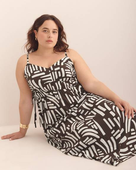 Responsible, Sweetheart Maxidress with Decorative Bows