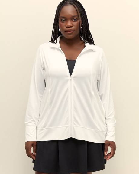 Veste texturé à col montant et fermture éclair - Active Zone