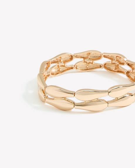 Bracelet dor&eacute; m&eacute;tallique