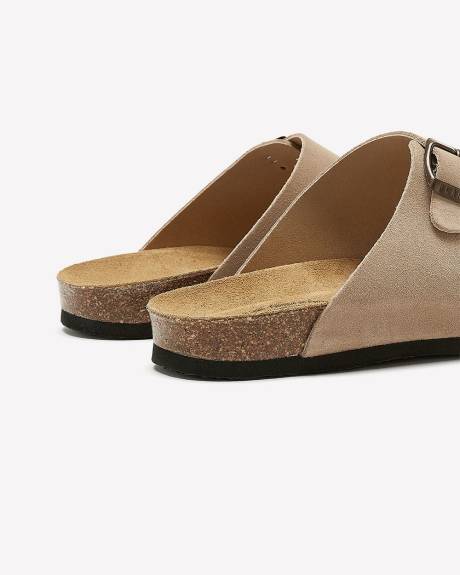 Wide Width, Beta Double Buckle Band Sandal - Plakton