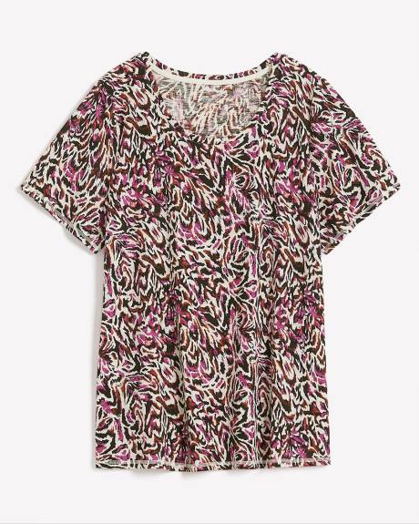 Curvy-Fit Short-Sleeve Crew-Neck Tee
