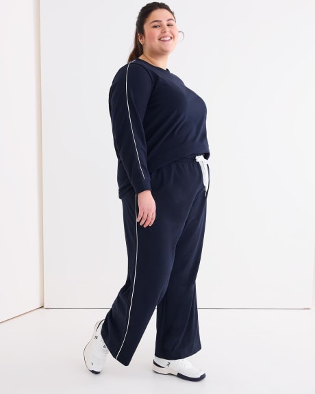 French Terry Wide-Leg Sweatpant - Active Zone