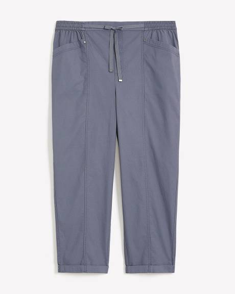 Cotton Tapered-Leg Pant