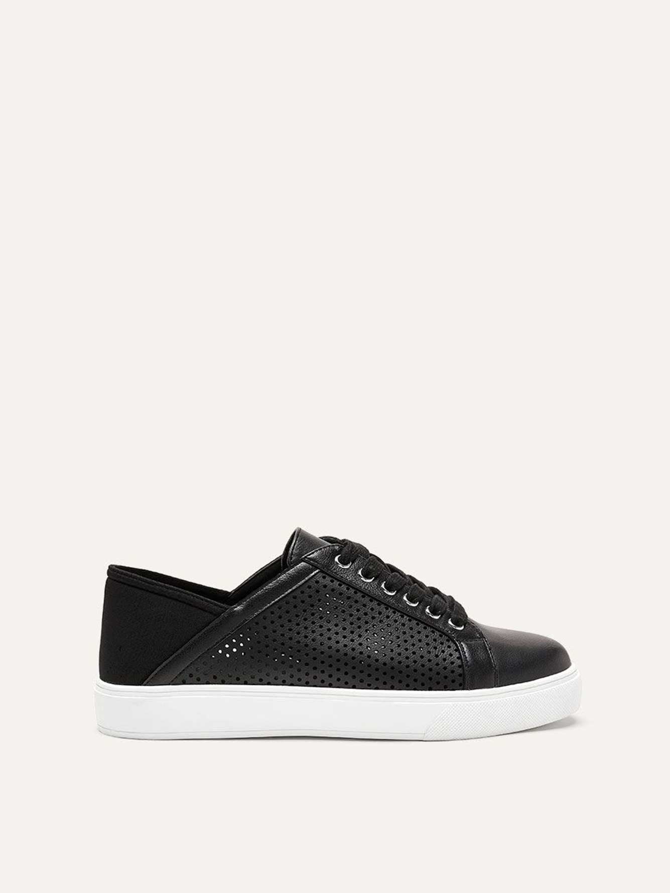 Wide Laser Cut LaceUp Sneakers Penningtons