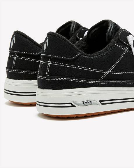 Wide Width, Arch-Fit Canvas Slip-On Sneaker - Skechers
