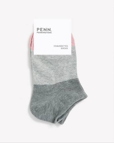 Colour Block Ankle Socks