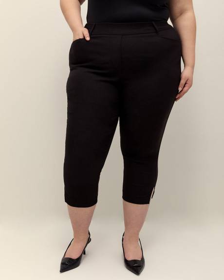 Responsible, Black Savvy-Fit Cropped Pants with Pockets