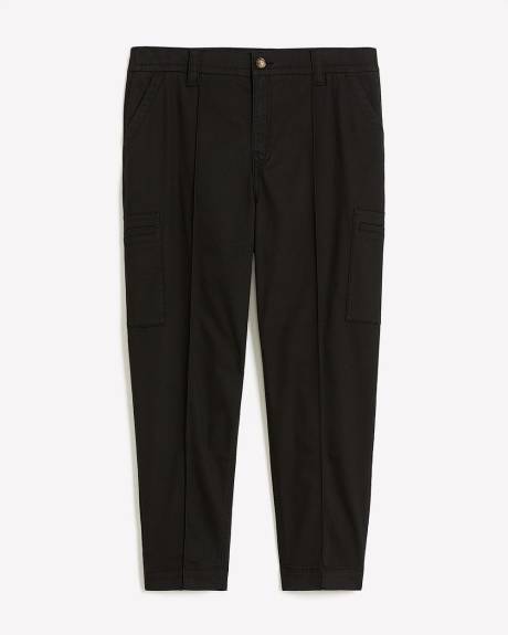 Responsible, Black Tapered-Leg Cargo Pant