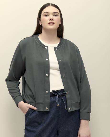 Knit Bomber Jacket