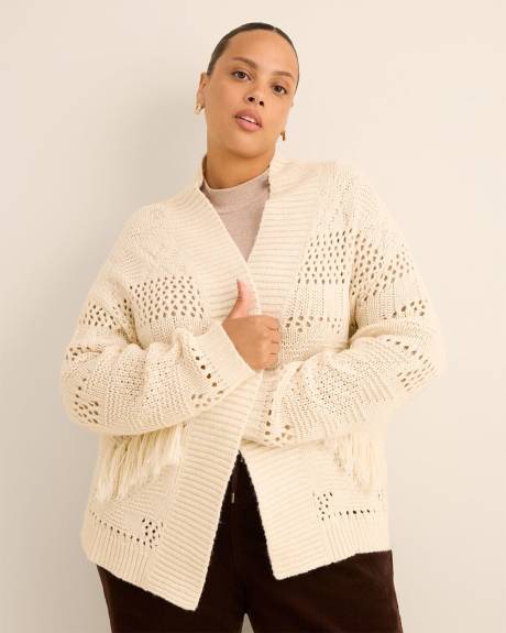 Open Tunic Cardigan with Tassels Open Tunic Cardigan with Tassels