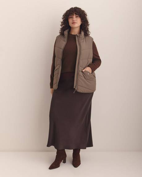 Veste matelassée sans manches, tissu responsable