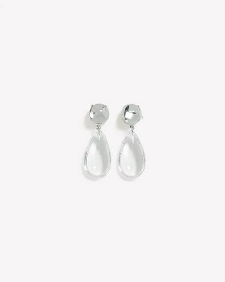 Pendants d'oreilles transparents