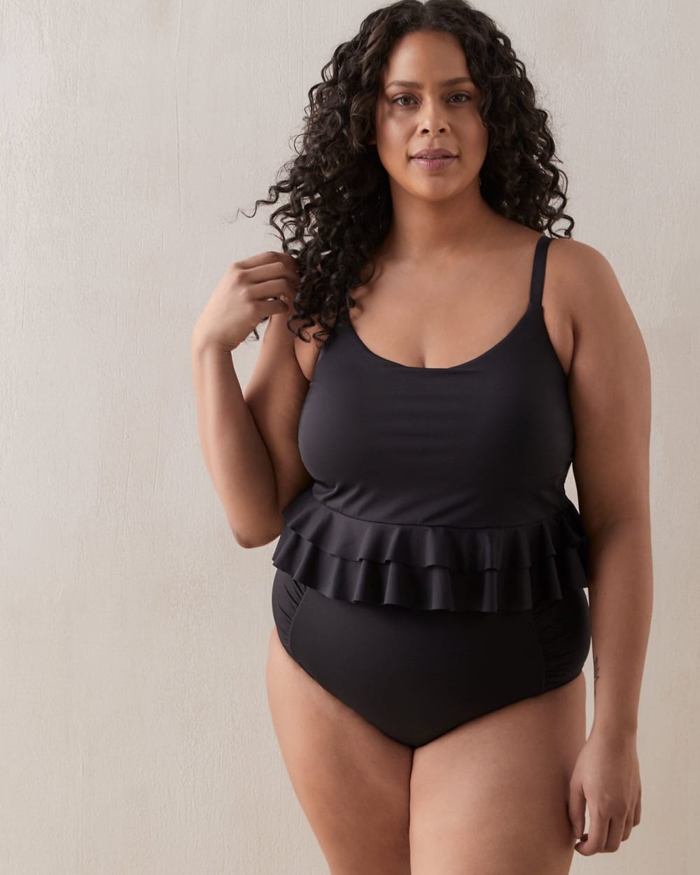 Long Bikini Top With Frills In Every Story Penningtons