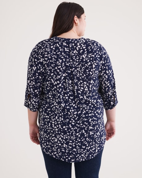3/4 Sleeve Tunic with Half Placket
