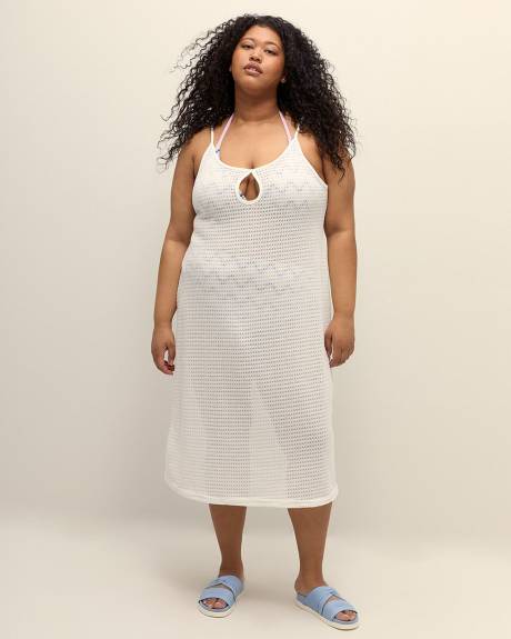 Swim Cover-Up Dress with Keyhole - Cover Me