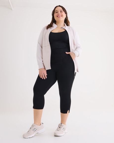 TomboyX Workout Leggings, 7/8 Length High Waisted Active Yoga Pants With  Pockets For Women, Plus Size Inclusive (XS-6X) Embrace The Curve X Large