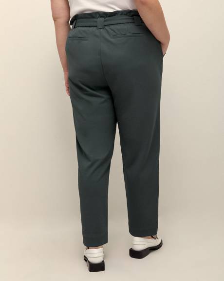 Paper Bag Tapered-Leg Pants