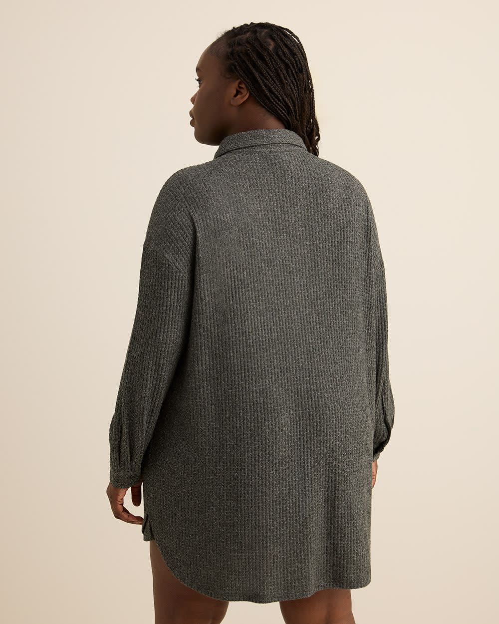 Veste de pyjama boutonnée en tricot gaufré - ti Voglio Veste de pyjama boutonnée en tricot gaufré - ti Voglio