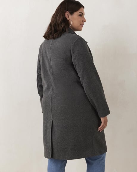 Unlined Coat with Notch Collar