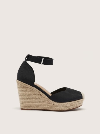 Extra Wide Width, Wedge Heel Sandal with Ankle Strap