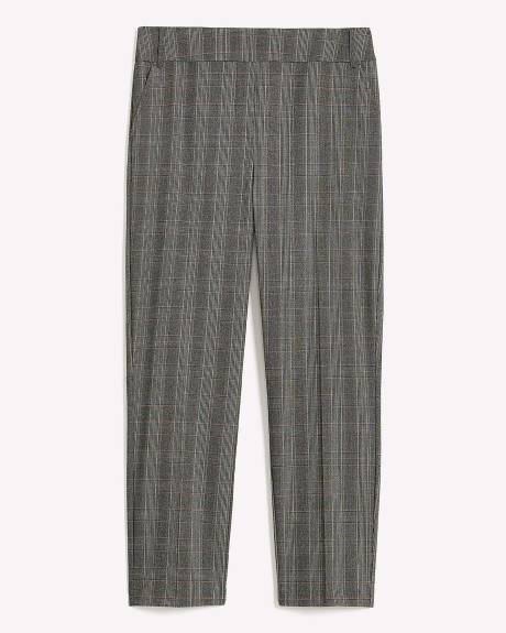 Petite, Plaid Straight-Leg Savvy Pant - PENN. Essentials