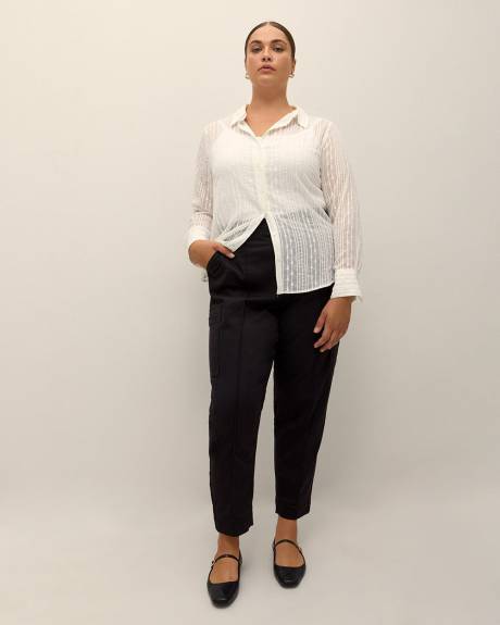 Responsible, Black Tapered-Leg Cargo Pant