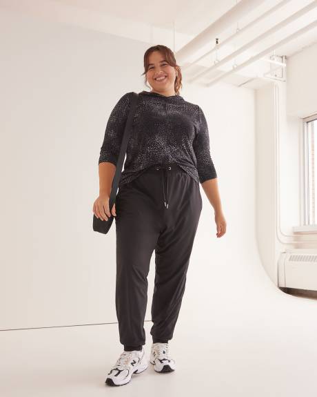 Responsible, Black Lined Stretch Jogger Pant - Active Zone