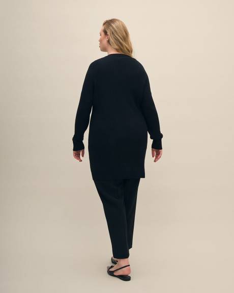 Responsible, Ribbed Open Cardigan