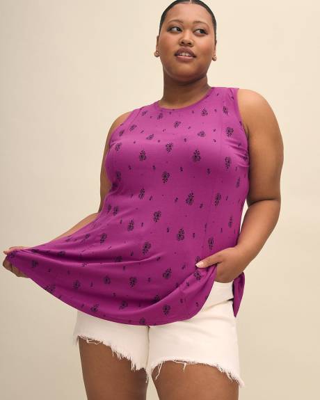 Haut long en tricot, coupe trapèze, tissu responsable - Essentiels PENN.