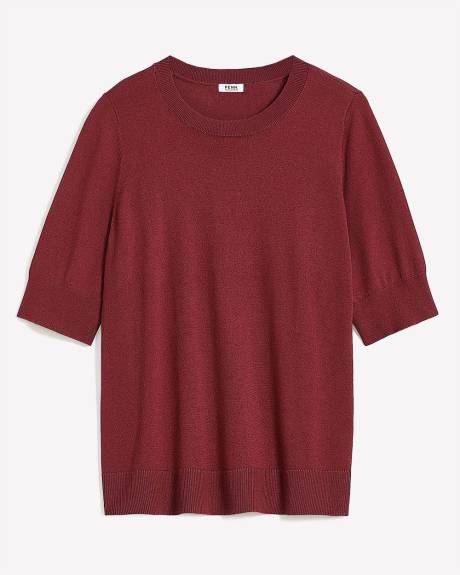 Responsible, Elbow-Sleeve Crewneck Sweater