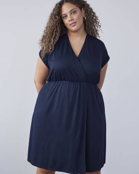 Crossover Knit Dress