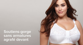 Soutiens-gorge sans armatures agrafé devant