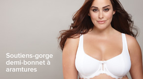Soutiens-gorge demi-bonnet à aramtures