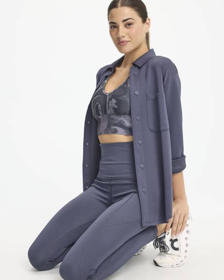 Long-Sleeve Overshirt with Patch Pockets - Hyba