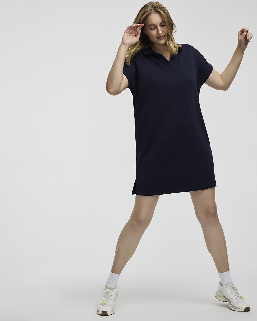 Short-Sleeve Polo Dress - Hyba