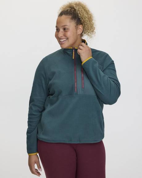Polar Fleece Half-Zip Jacket - Hyba