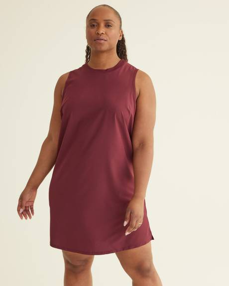 Robe bimatière sans manches, Hyba