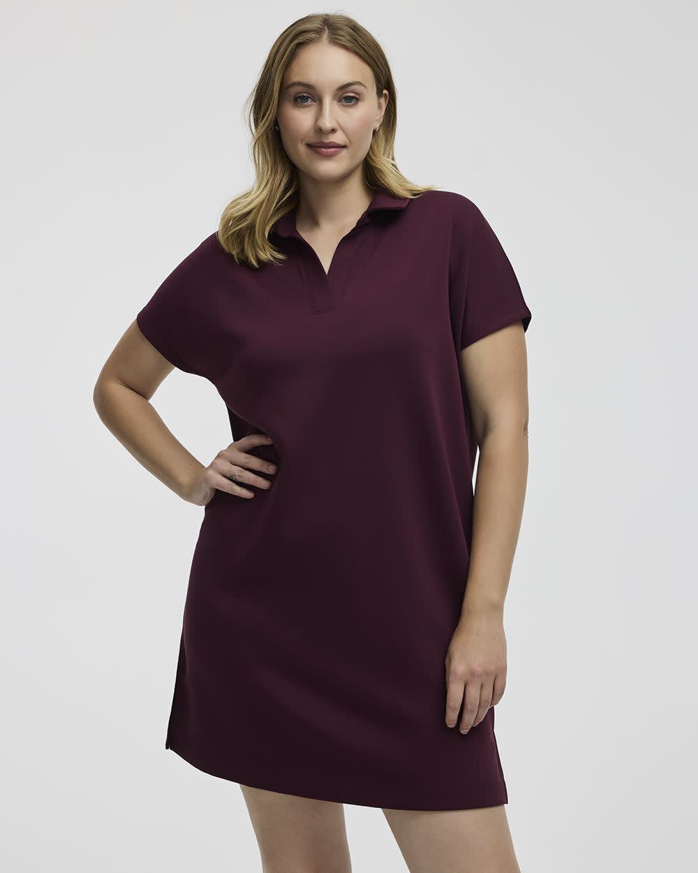 Short-Sleeve Polo Dress - Hyba
