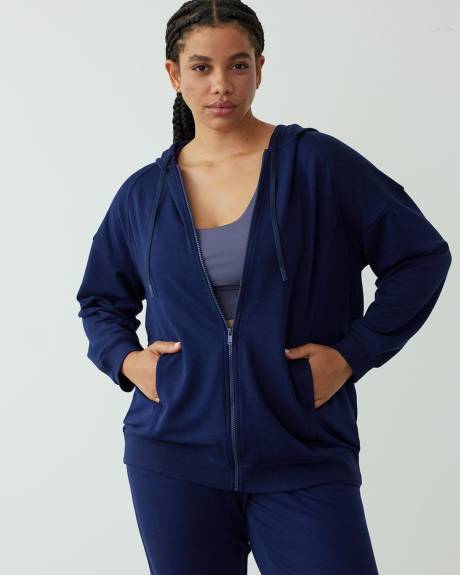 Veste longue en French Terry, Hyba