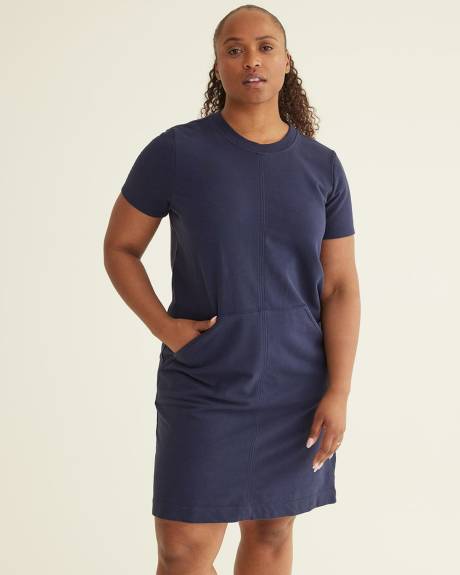 Robe à manches courtes en French Terry, Hyba