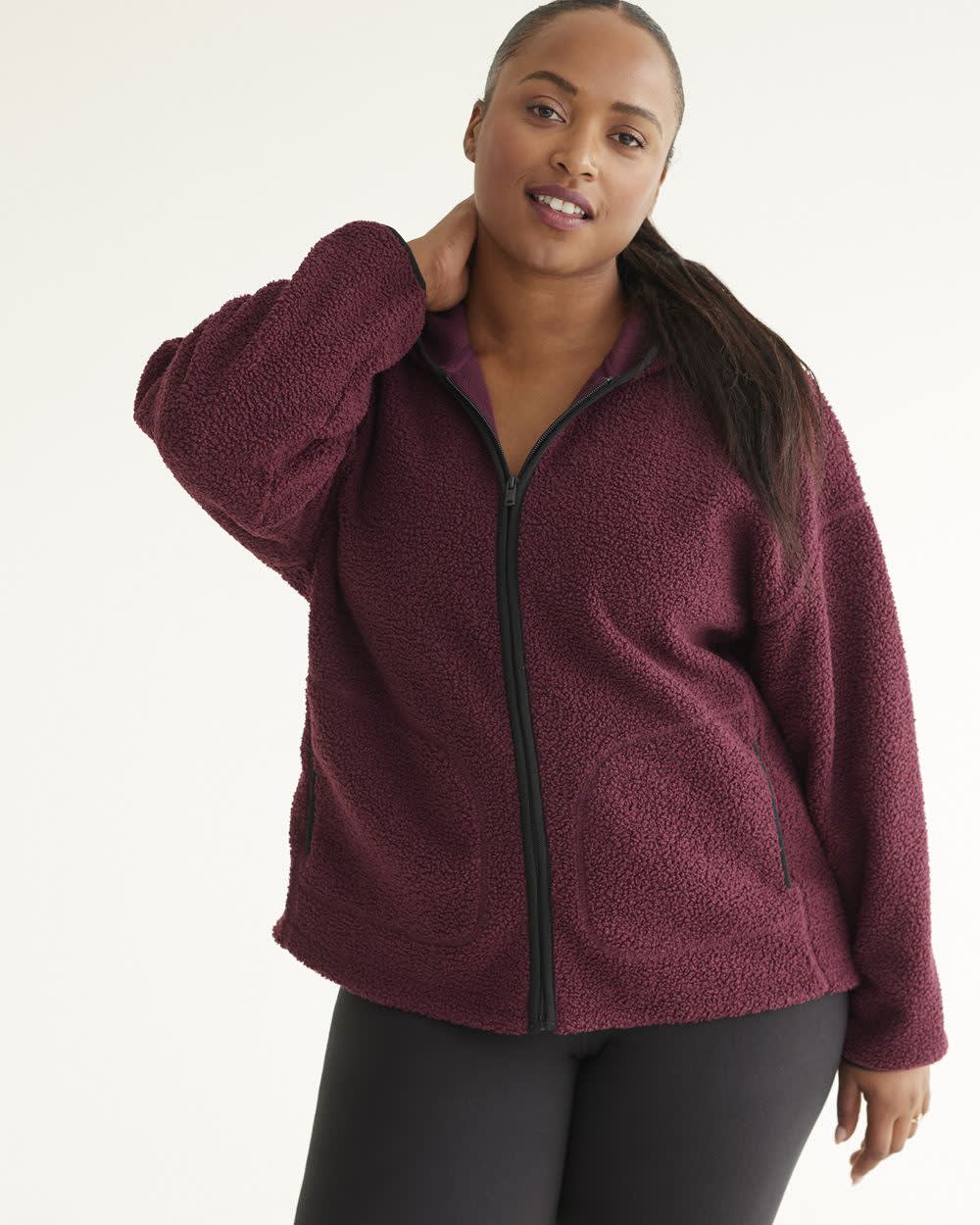 Hooded Sherpa Jacket, Hyba