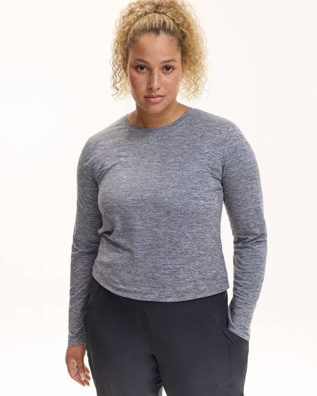 T-shirt à col rond et manches longues - Dry Lux Hyba Essentiels