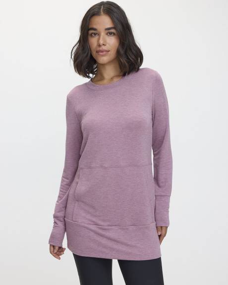Long-Sleeve Tunic with Front Pocket - Hyba