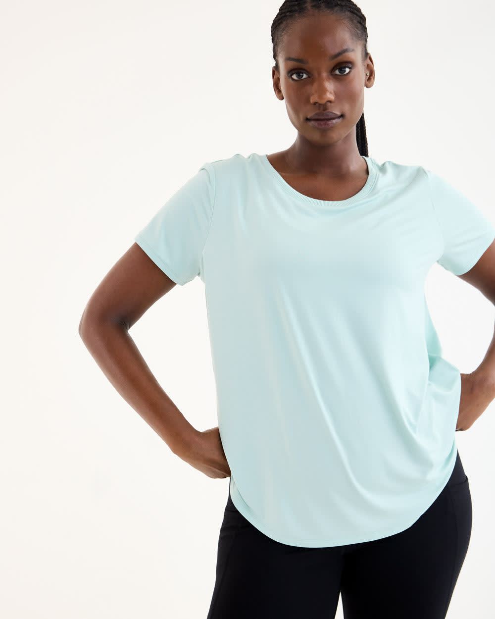 Short Sleeve Crew Neck Tee Dry Lux Hyba Essentials Regular