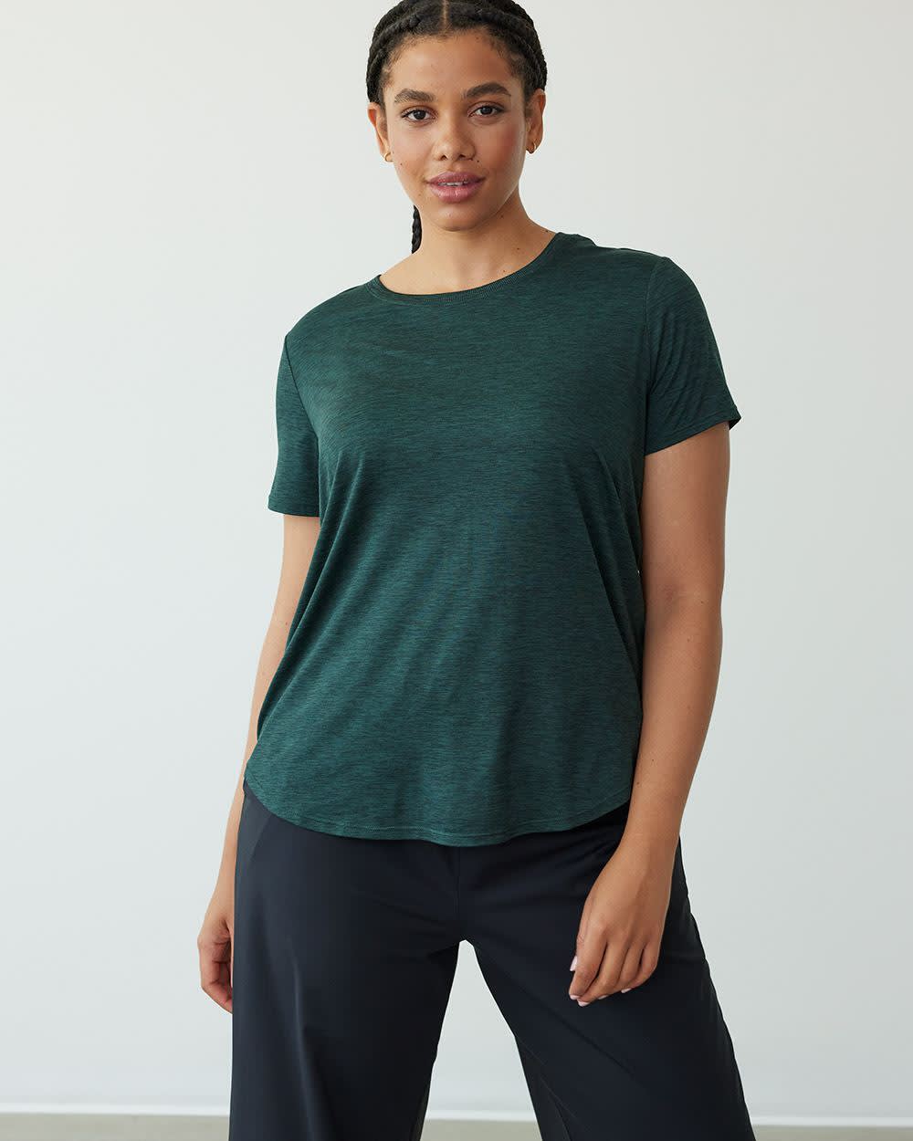 Short-Sleeve Crew-Neck Tee, Dry Lux Hyba, Hyba Essentials