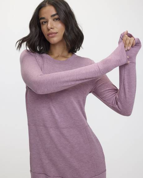 Long-Sleeve Tunic with Front Pocket - Hyba