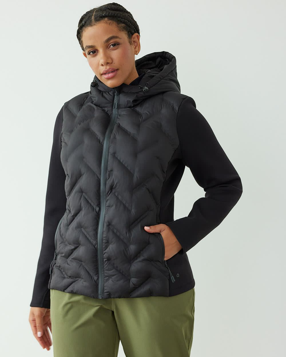 Mix-Media Quilted Jacket, Hyba