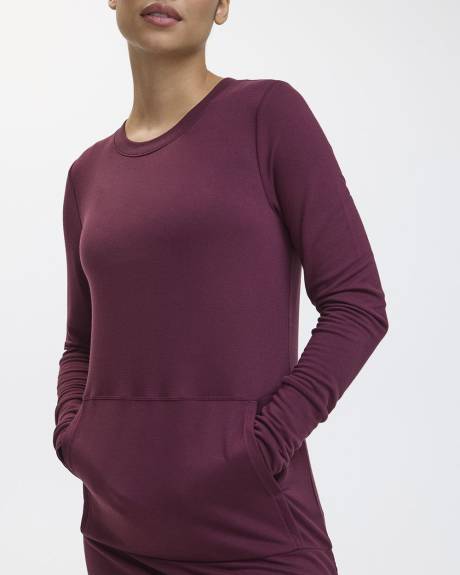 Long-Sleeve Tunic with Front Pocket - Hyba